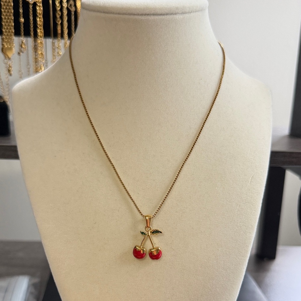 Cherry Pendant Necklace
